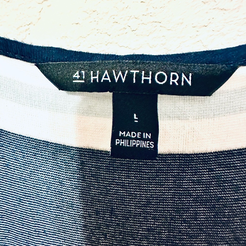 41 Hawthorn Striped Sleeveless Dress size Large EUC - Picture 2 of 6